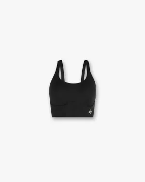 247 Mid Impact Sports Bra - Black