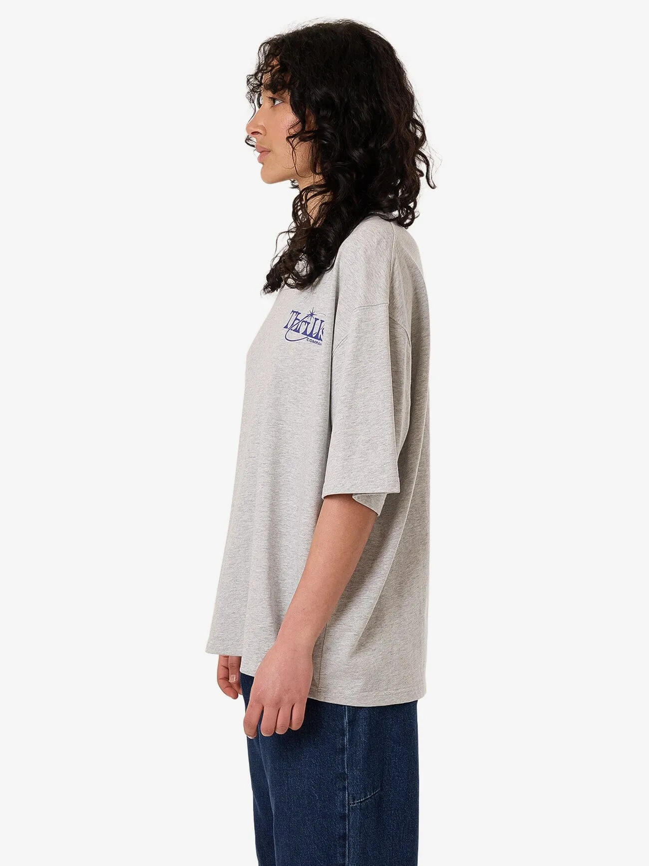 Ambient Connection Oversized Tee - Snow Marle