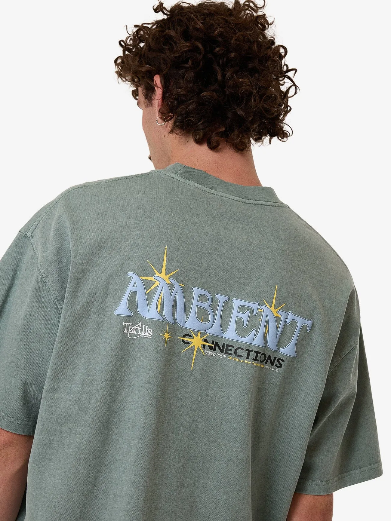 Ambient Connections Box Fit Oversize Tee - Chinois Green