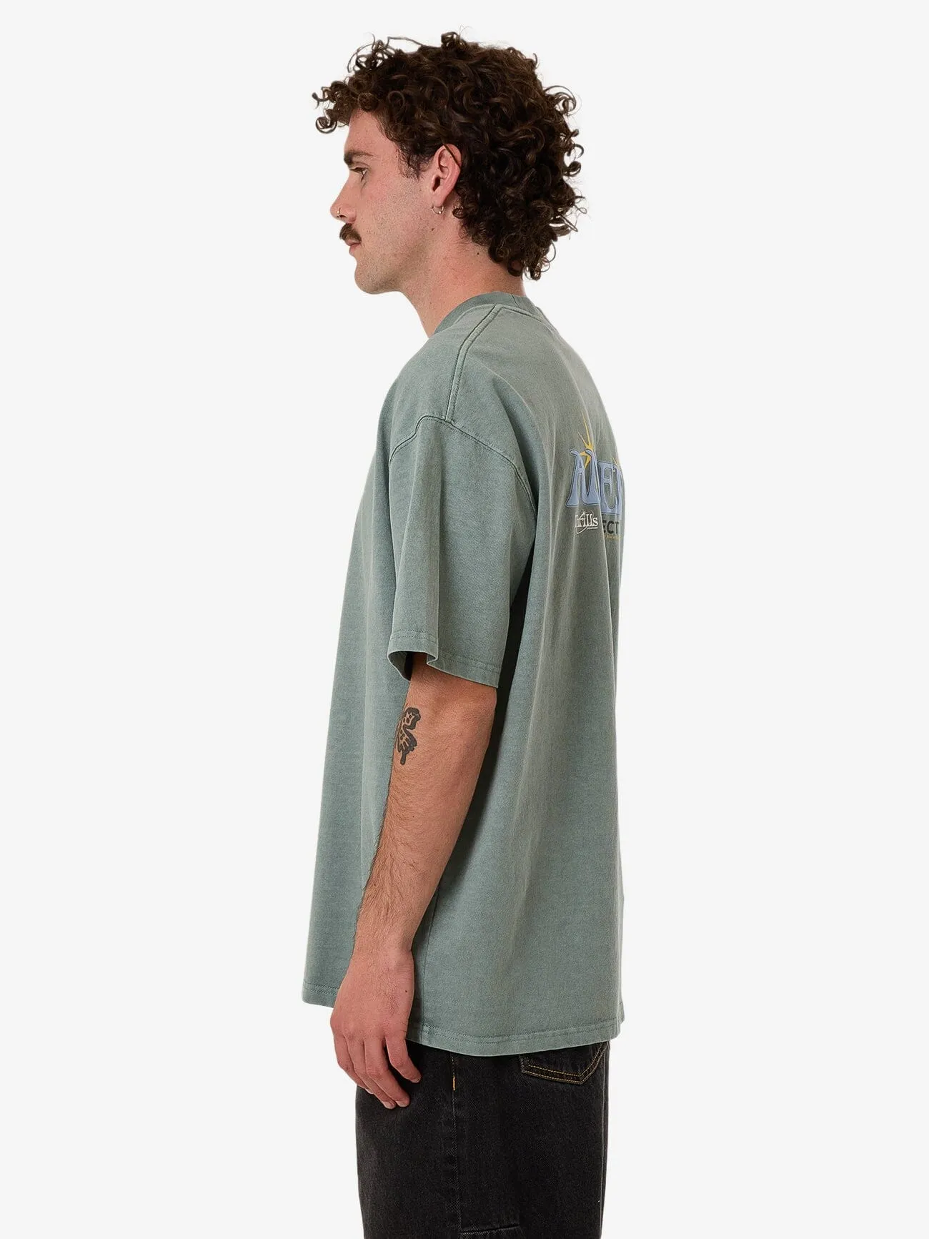 Ambient Connections Box Fit Oversize Tee - Chinois Green