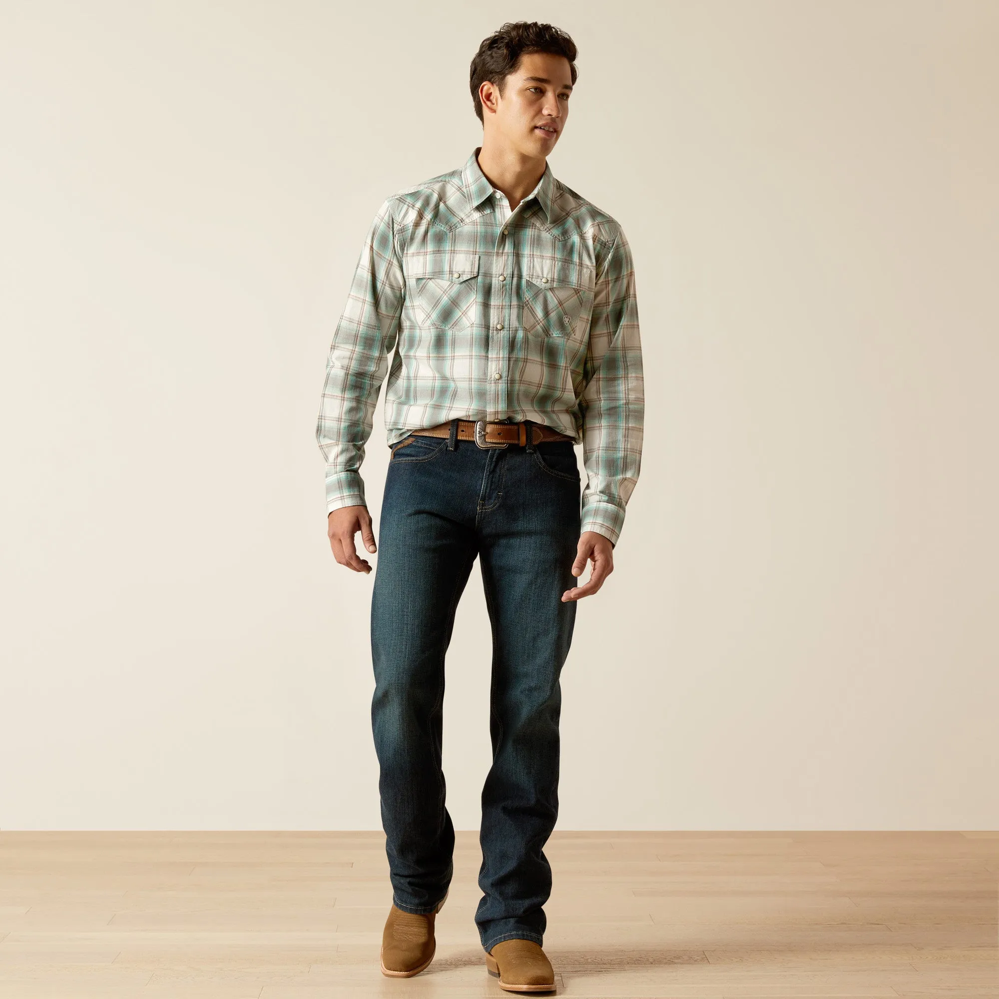 Ariat Mens 10051249 Hansai Retro Fit Shirt in Egret
