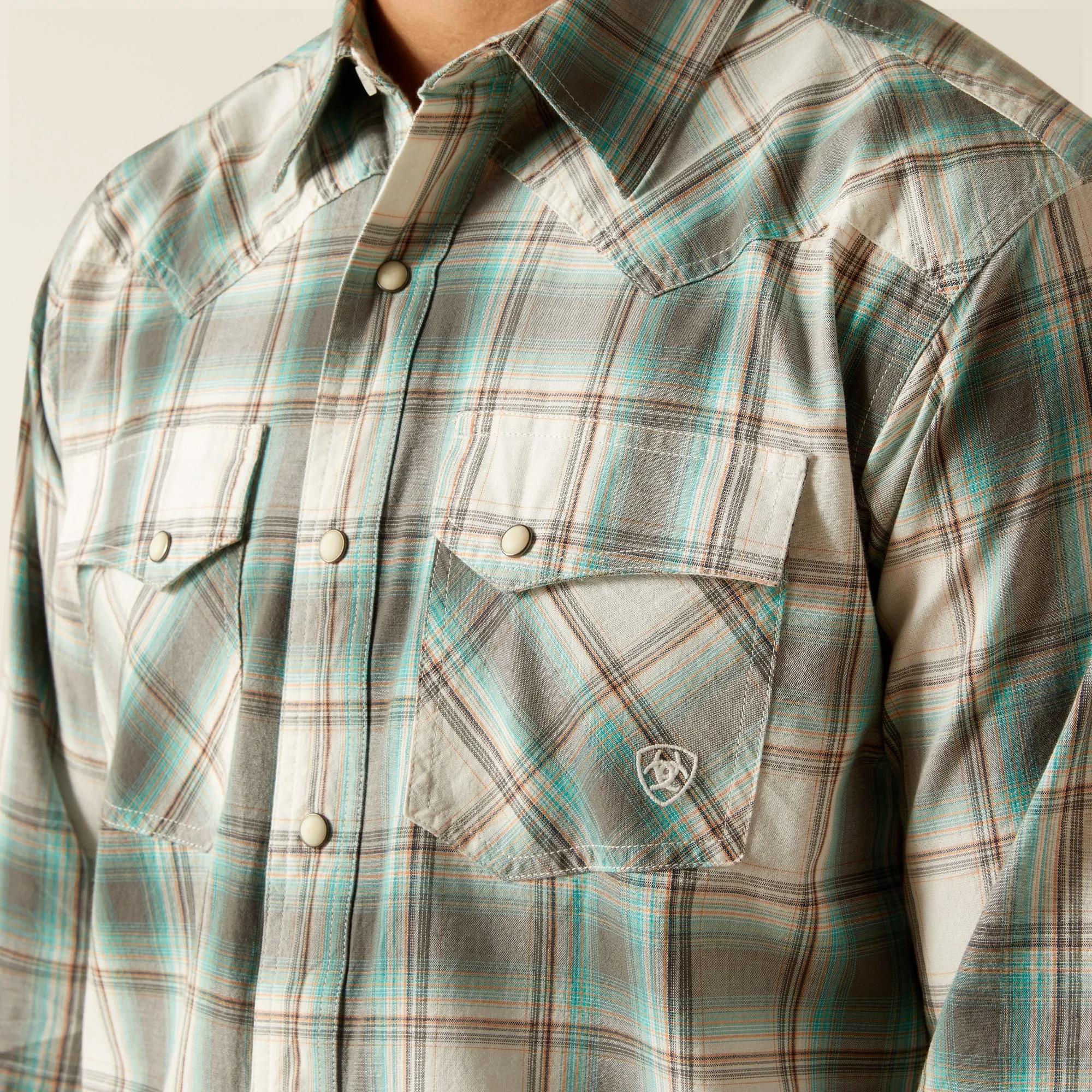 Ariat Mens 10051249 Hansai Retro Fit Shirt in Egret