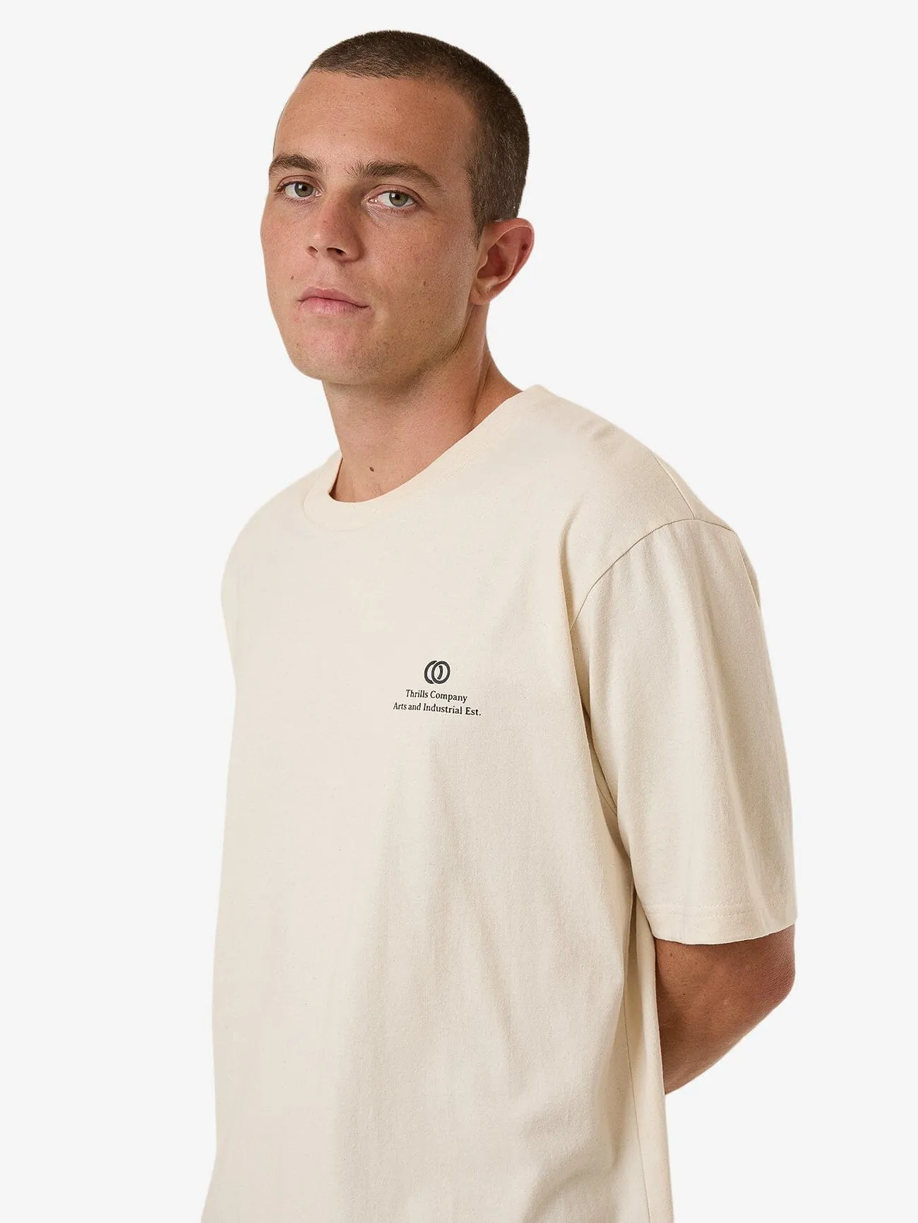 Arts & Industrial Oversize Fit Tee - Unbleached