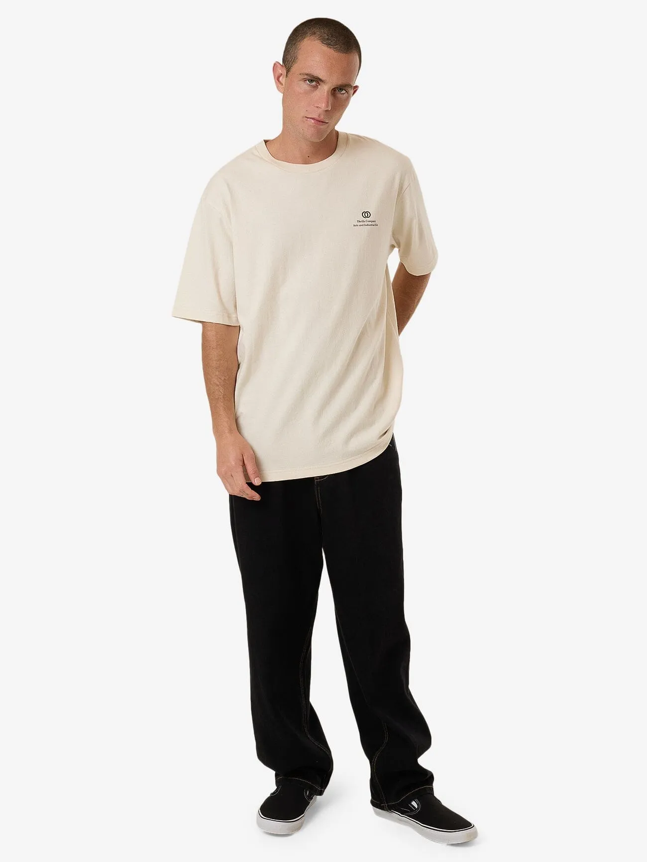 Arts & Industrial Oversize Fit Tee - Unbleached