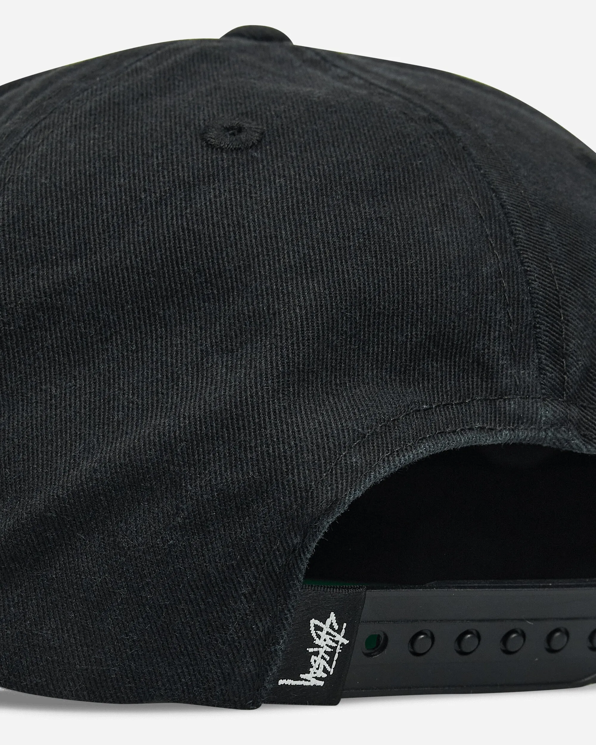 Big Stock Snapback Cap Shadow Black