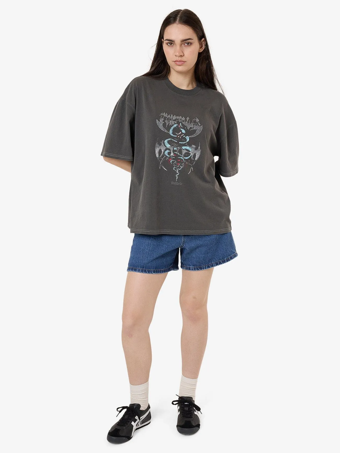 Bitter End Oversized Tee - Merch Black