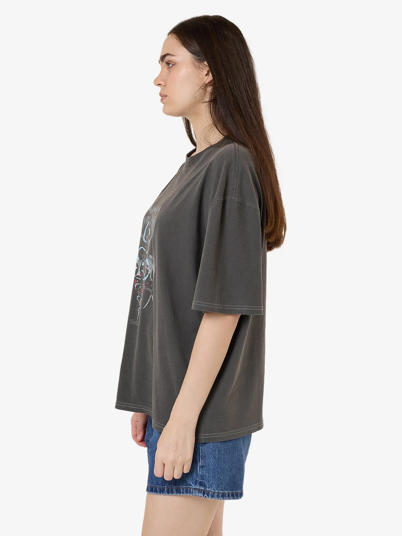 Bitter End Oversized Tee - Merch Black