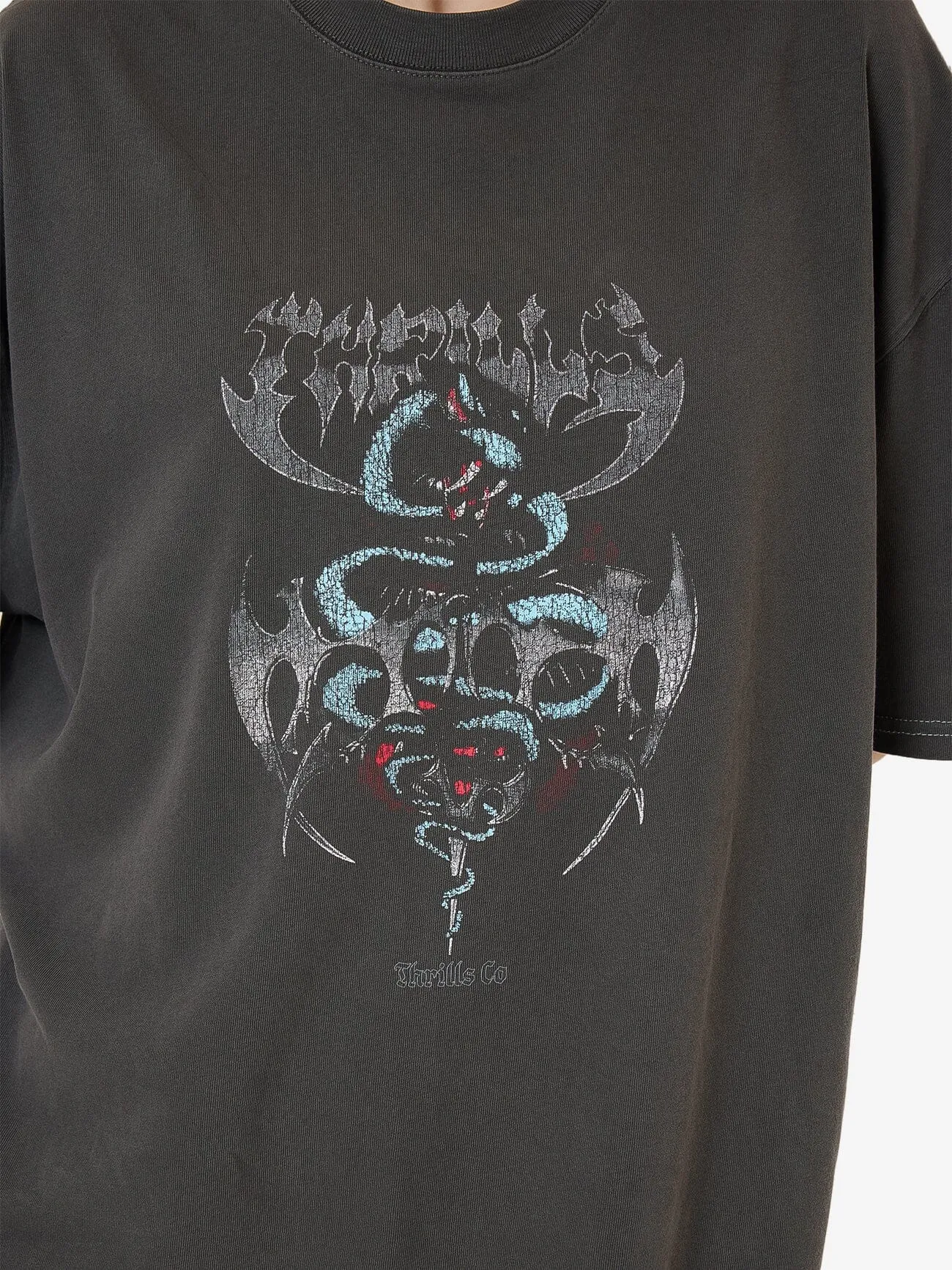 Bitter End Oversized Tee - Merch Black