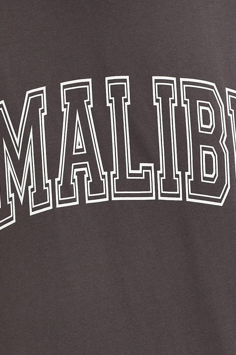 Black Graphic T Shirt