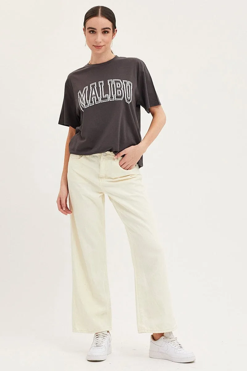 Black Graphic T Shirt