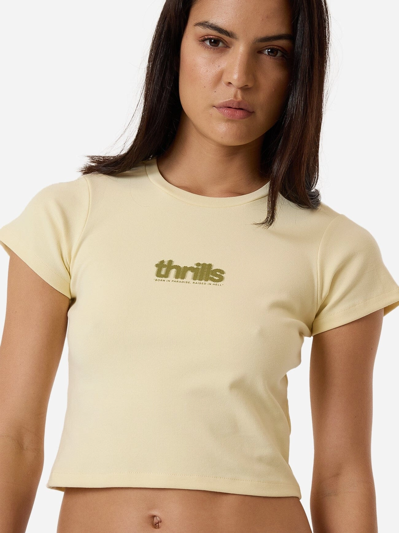 Blurred State Mini Tee - Butter