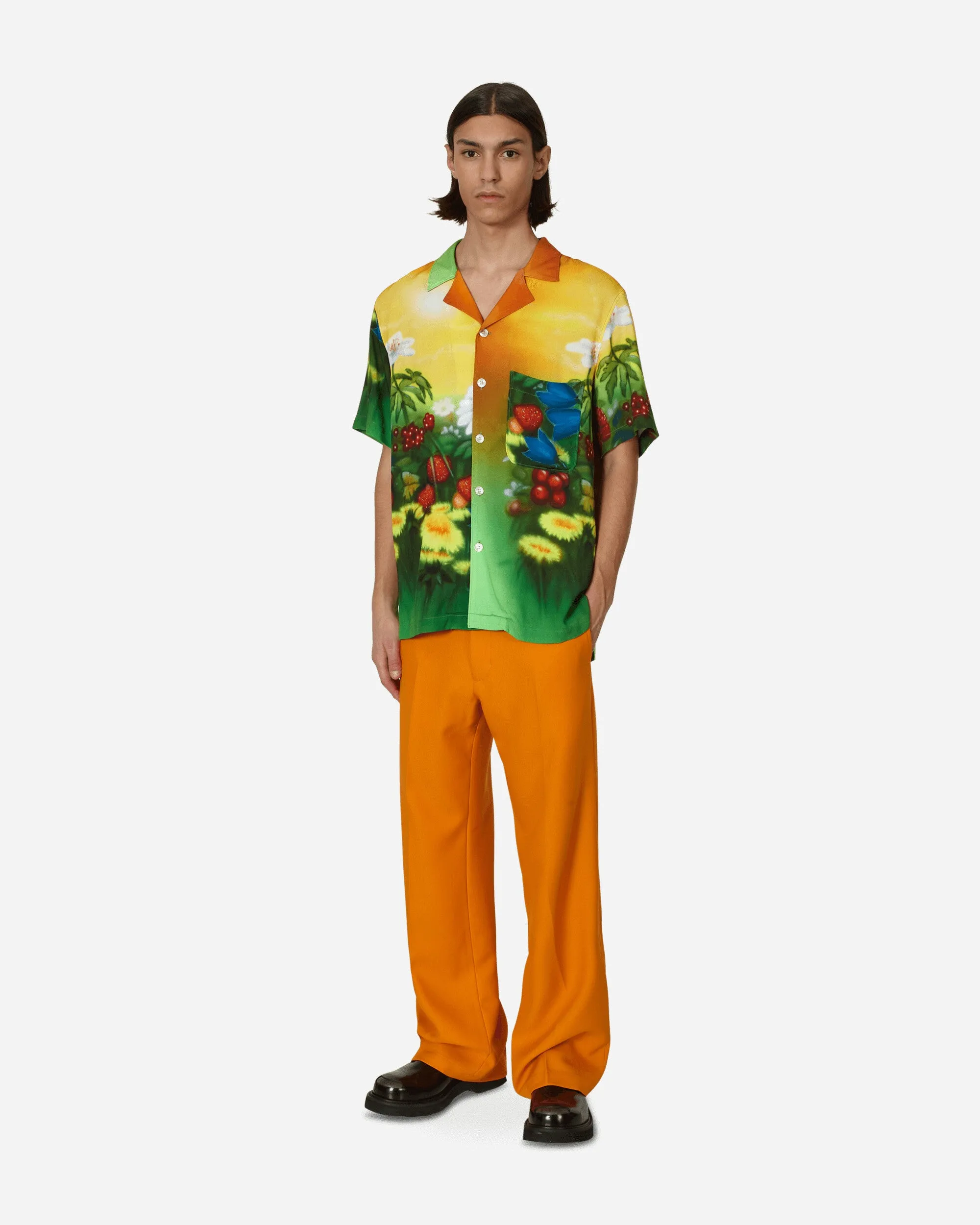 Bootcut Trousers Orange