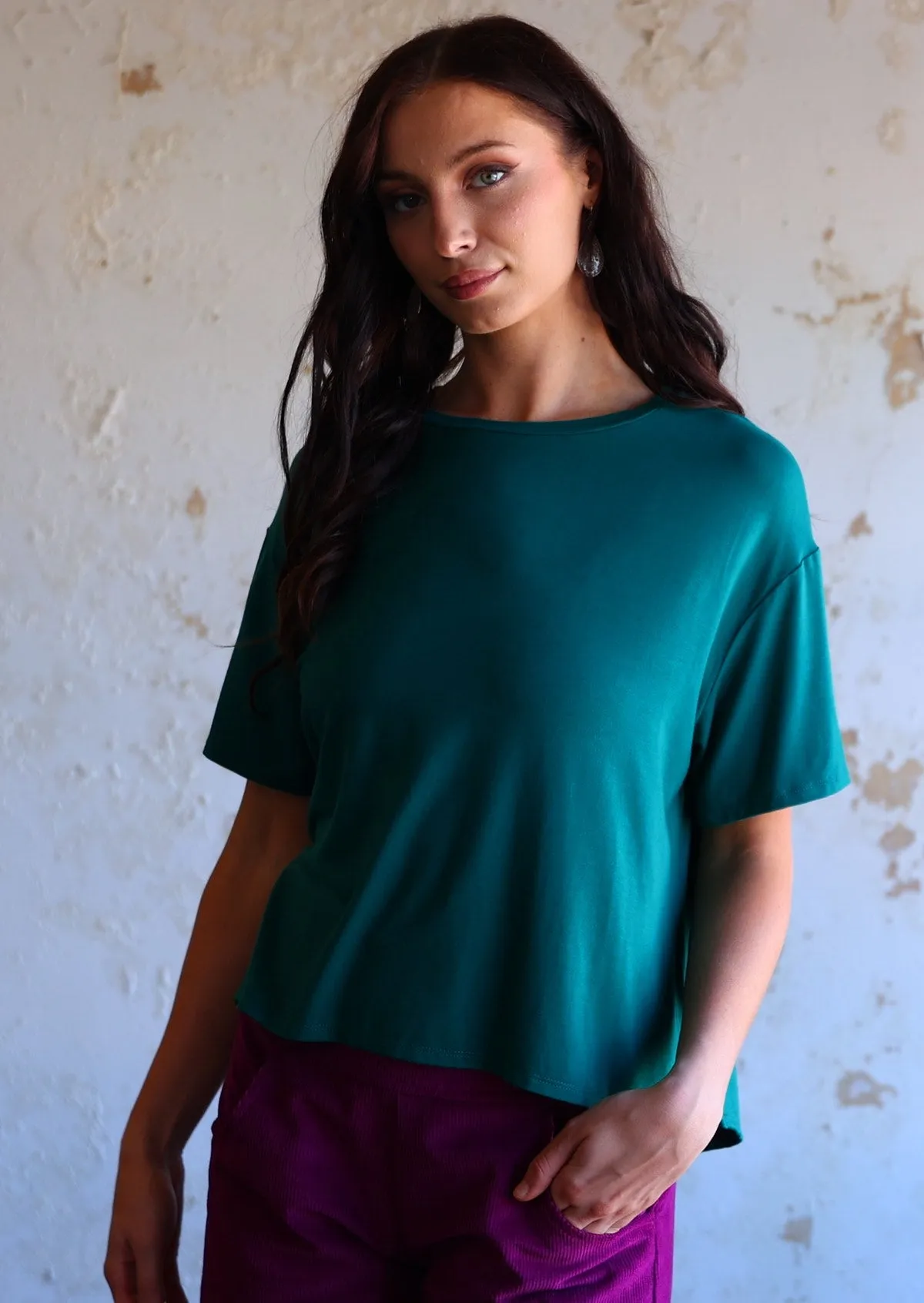 Boxy T-shirt Teal