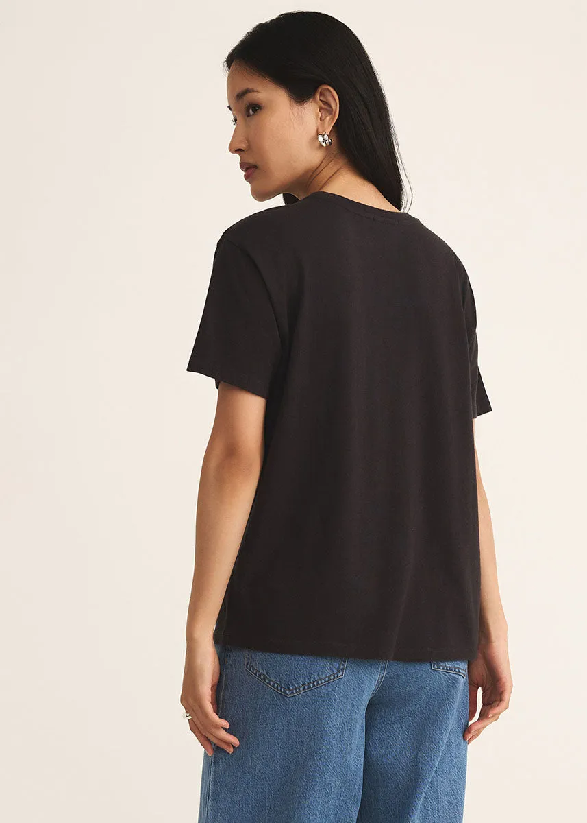 Boyfriend Tic Tac Mom Tee - Black Sands