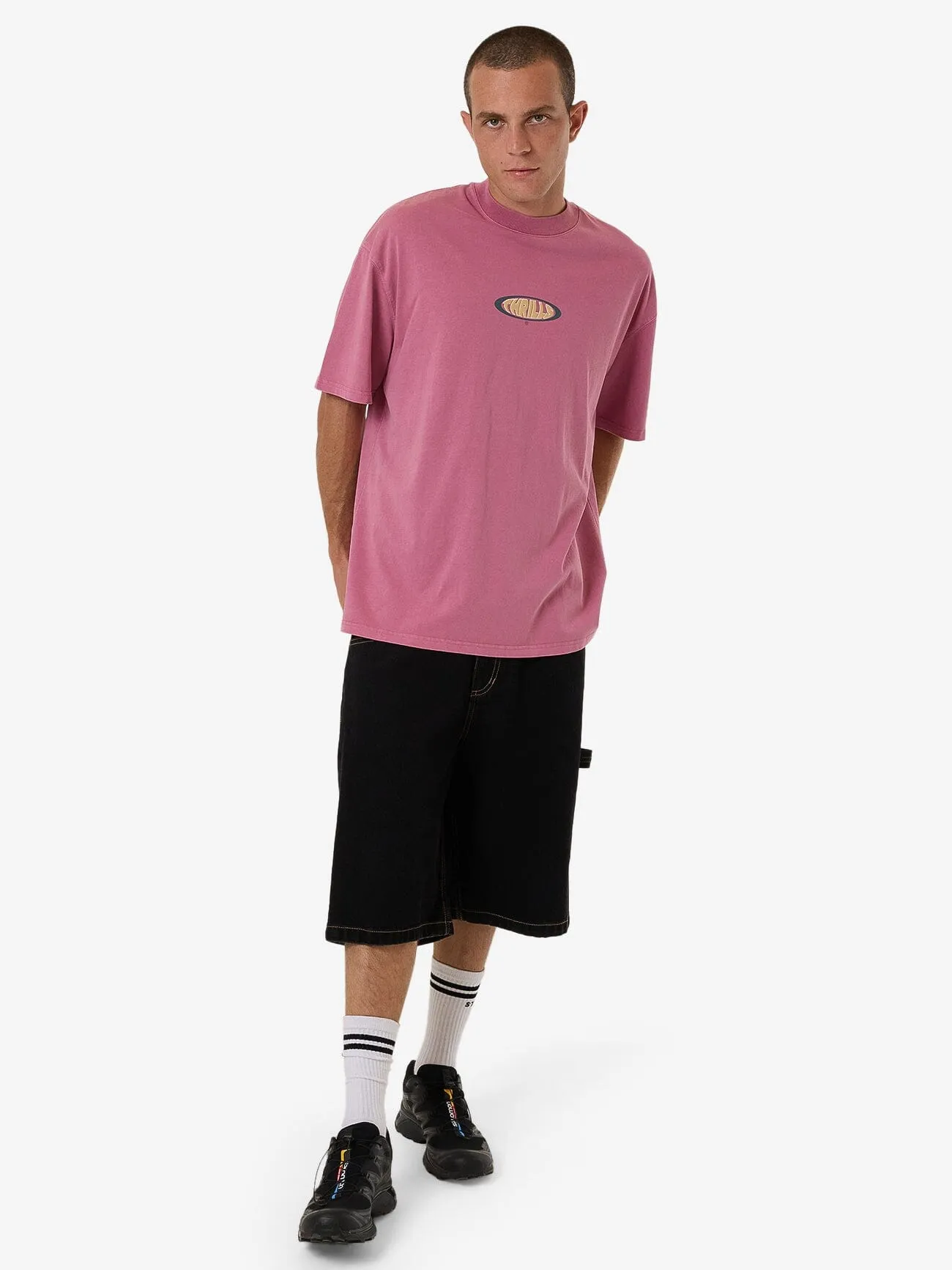 Bueno Box Fit Oversize Tee - Heather Rose
