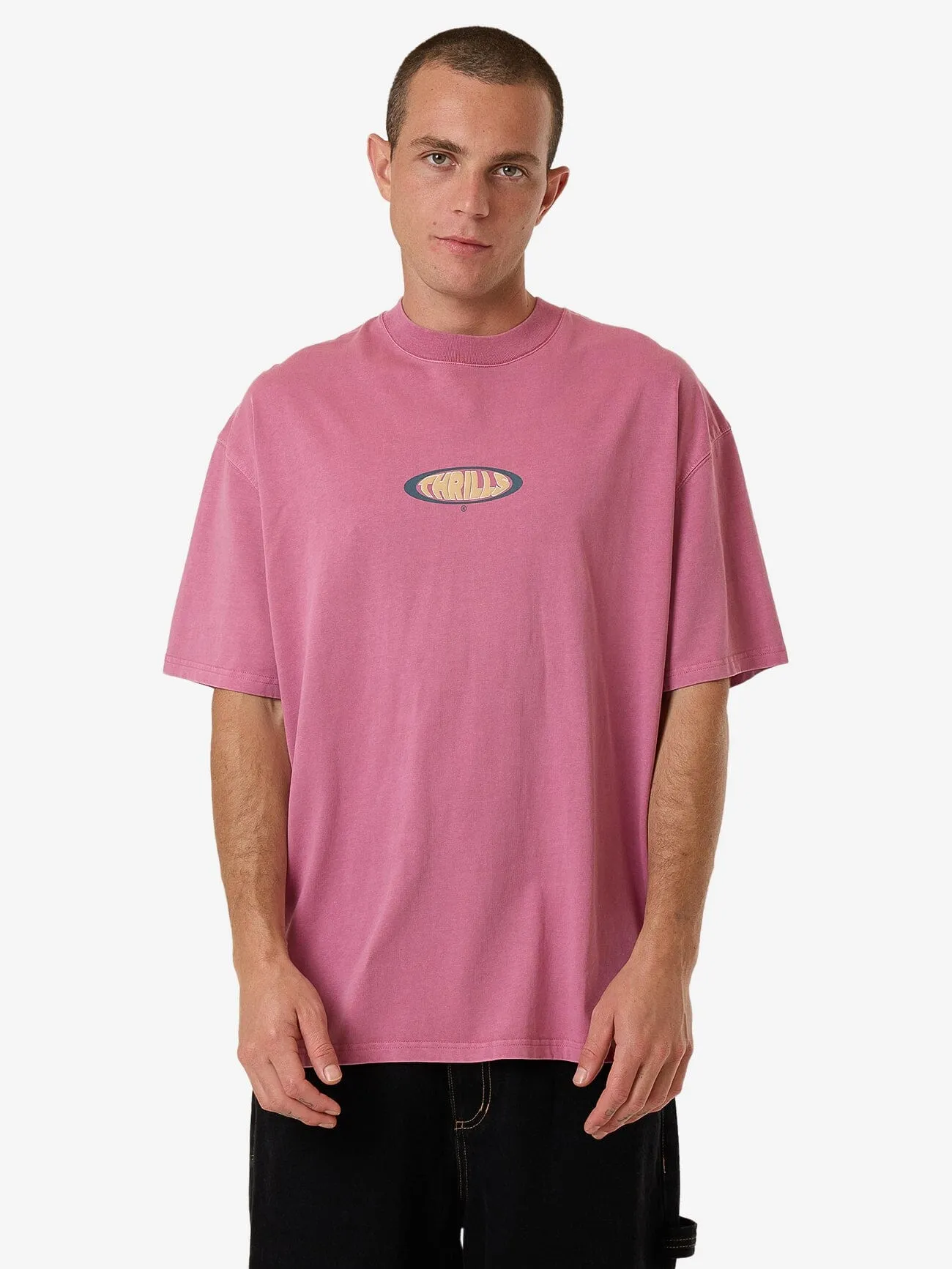 Bueno Box Fit Oversize Tee - Heather Rose