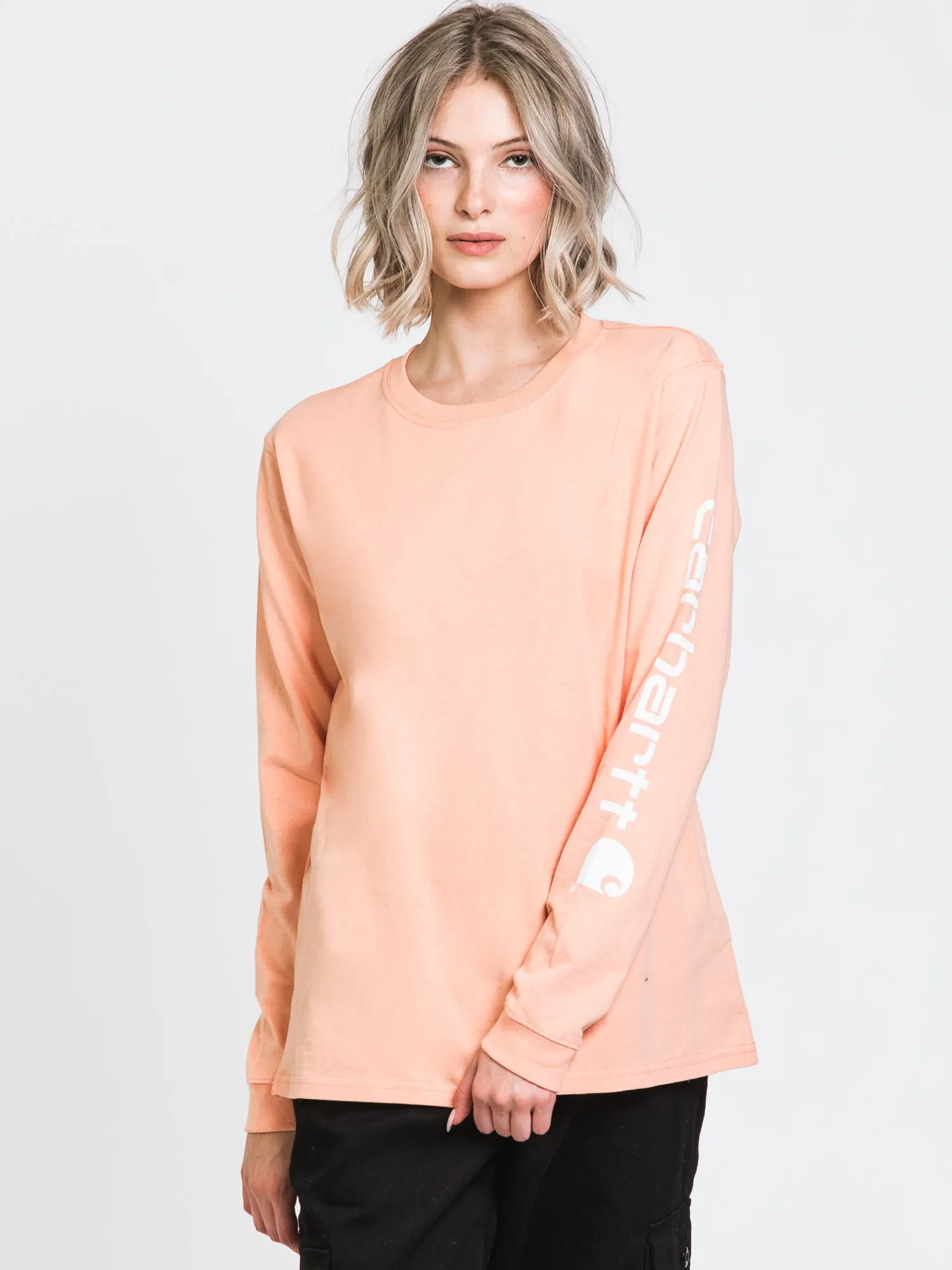 CARHARTT SLEEVE LOGO LONG SLEEVE TEE   - CLEARANCE