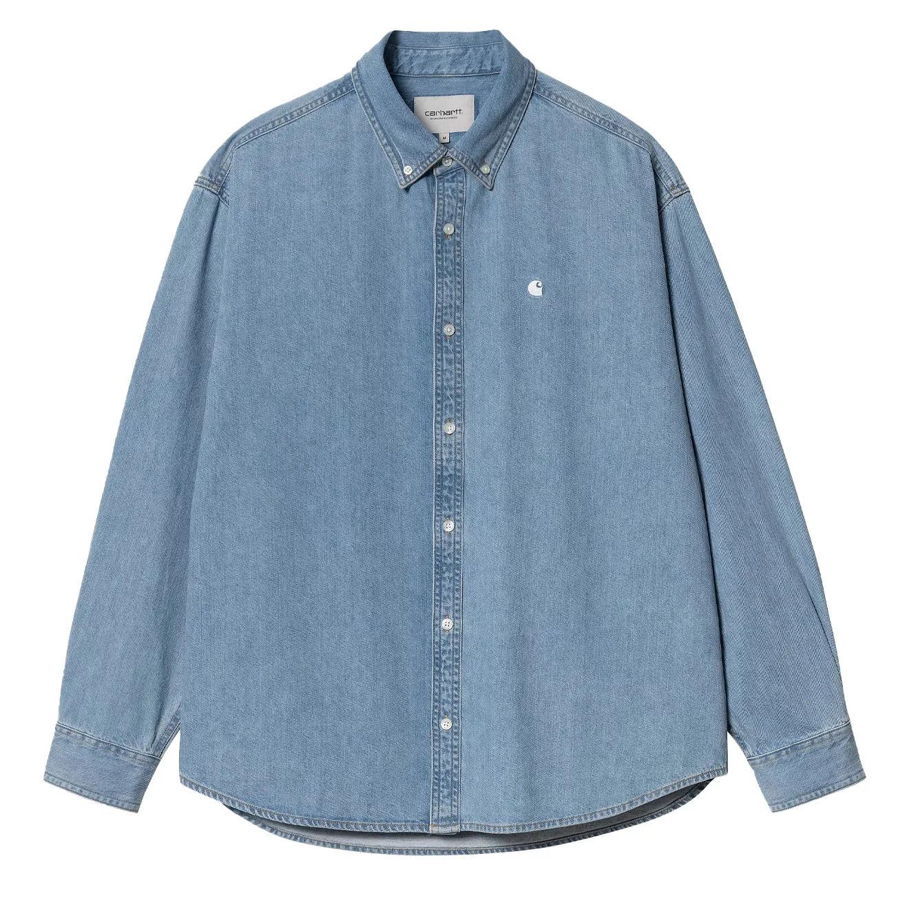Carhartt WIP L/S Lucas Shirt Blue Bleached