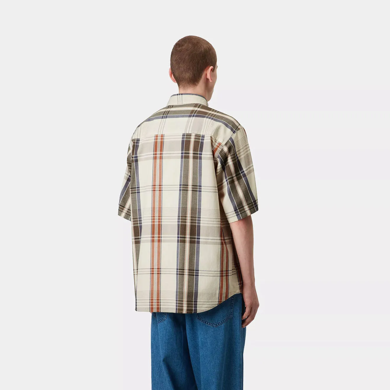 Carhartt WIP S/S Roslin Shirt Roslin Check / Natural / Wax