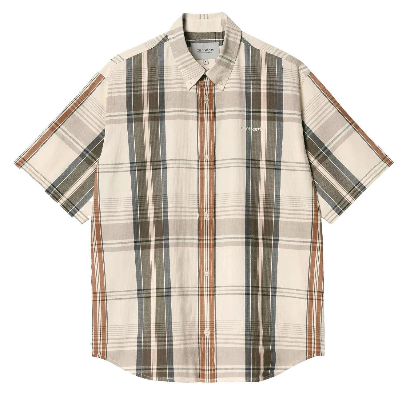 Carhartt WIP S/S Roslin Shirt Roslin Check / Natural / Wax