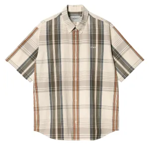 Carhartt WIP S/S Roslin Shirt Roslin Check / Natural / Wax