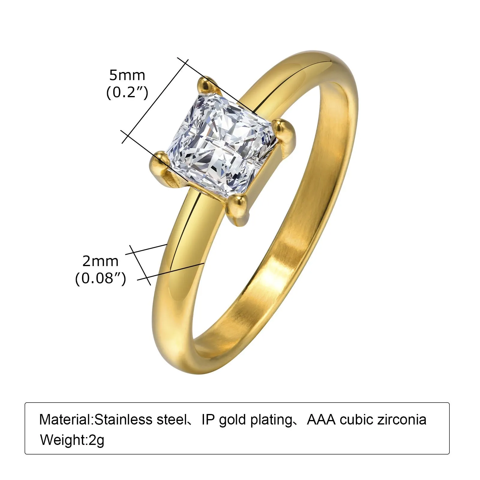 Charlotte Square Ring (Final Sale)
