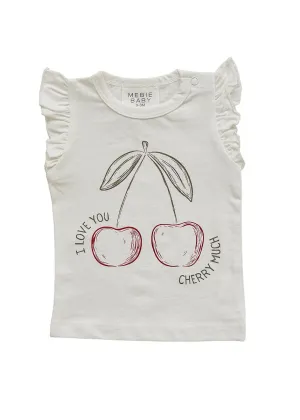 Cherry Ruffle Tee