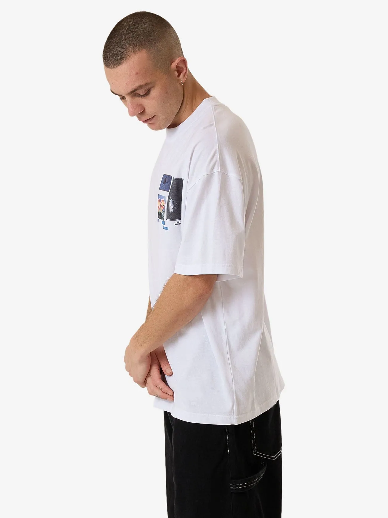 Come & Believe Box Fit Oversize Tee - White