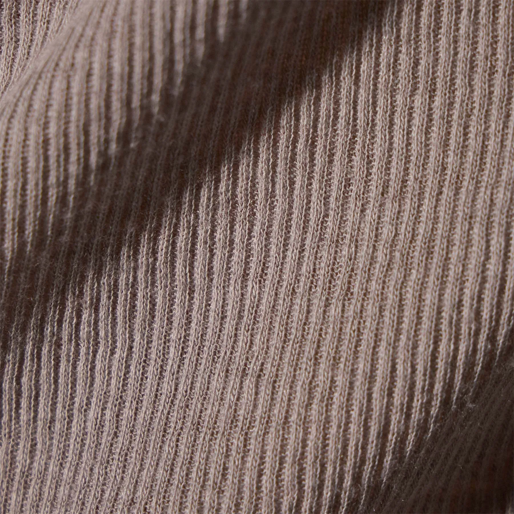 Cotton Cashmere Blend Deep V Tee - Dapple