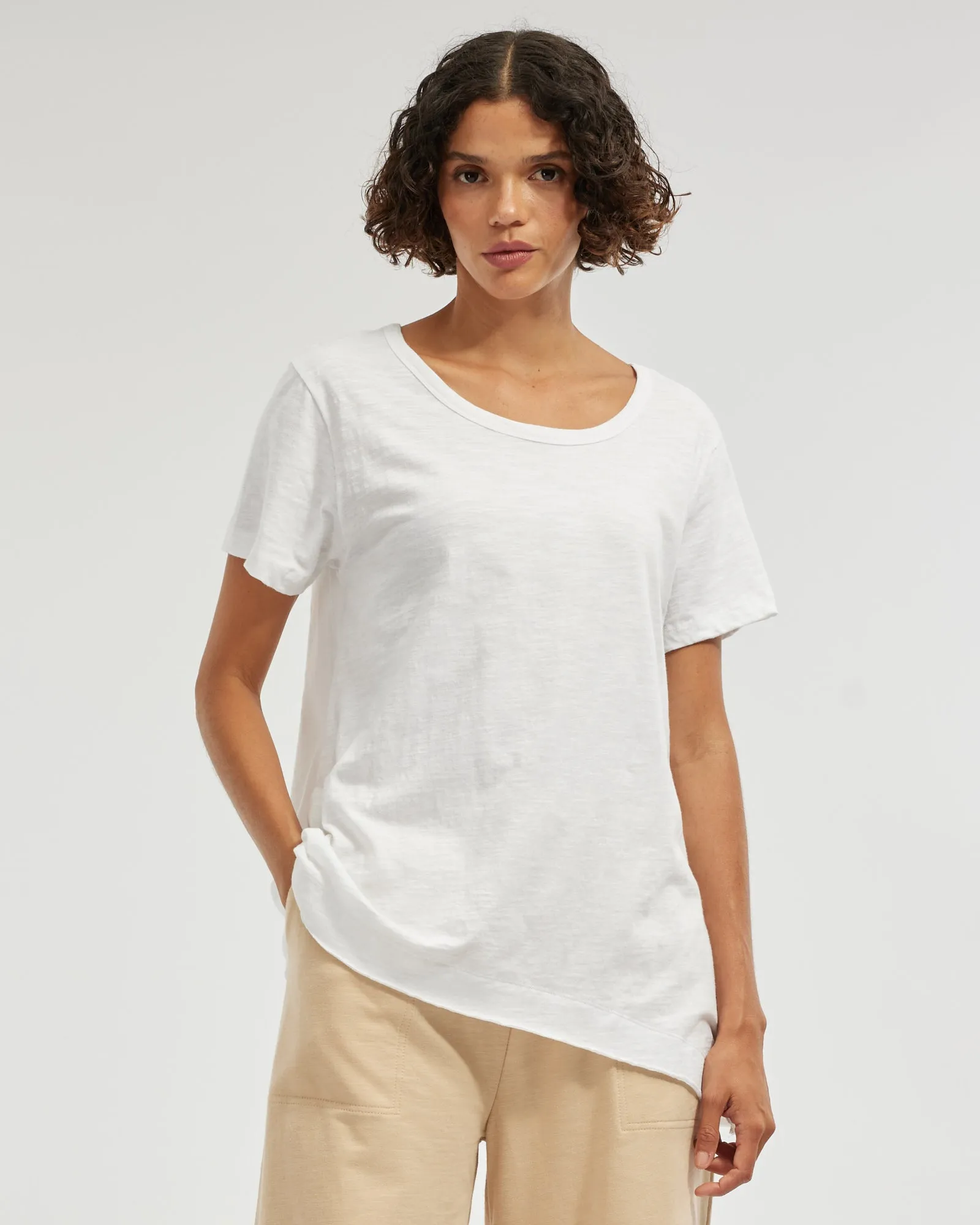 Diana Longline Tee - White