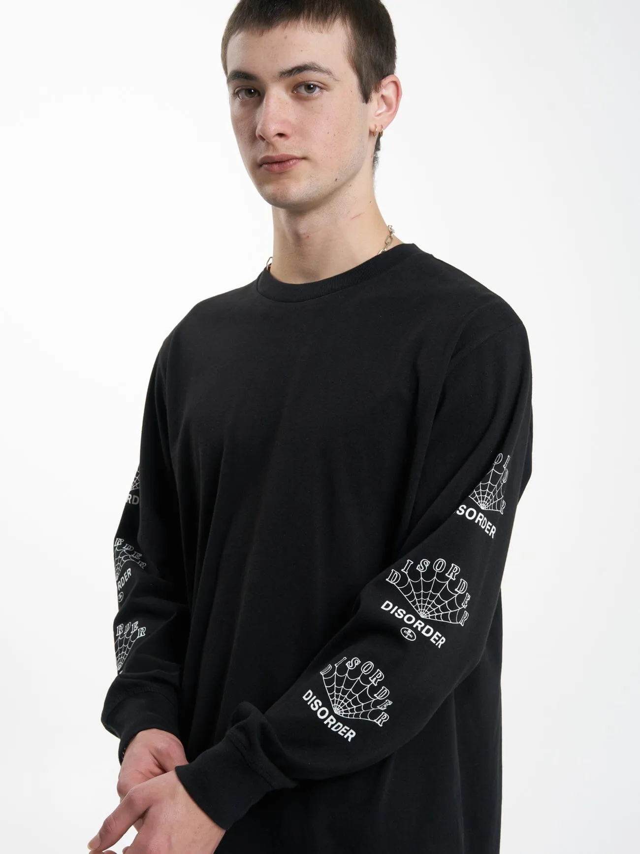 Disorder Disorder Merch Fit Long Sleeve Tee - Black