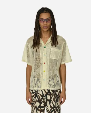Engineered Mesh Button Shirt Natural