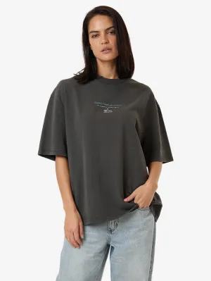 Everything Within Reason Oversized Tee - Merch Black