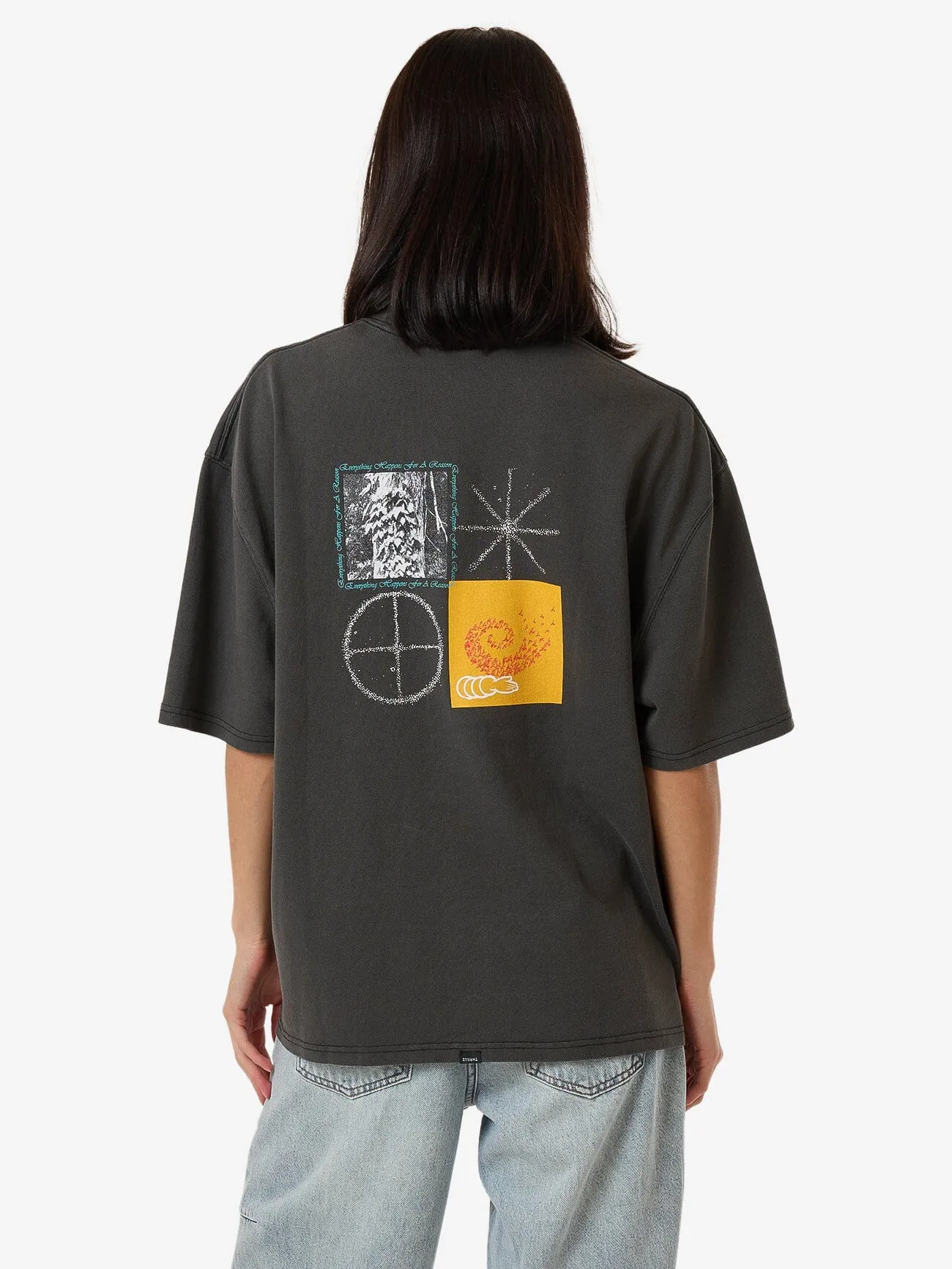Everything Within Reason Oversized Tee - Merch Black
