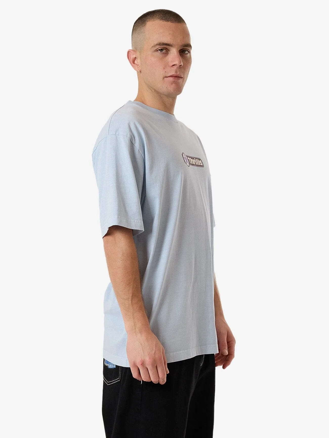 Gazed Oversize Fit Tee - Baby Blue