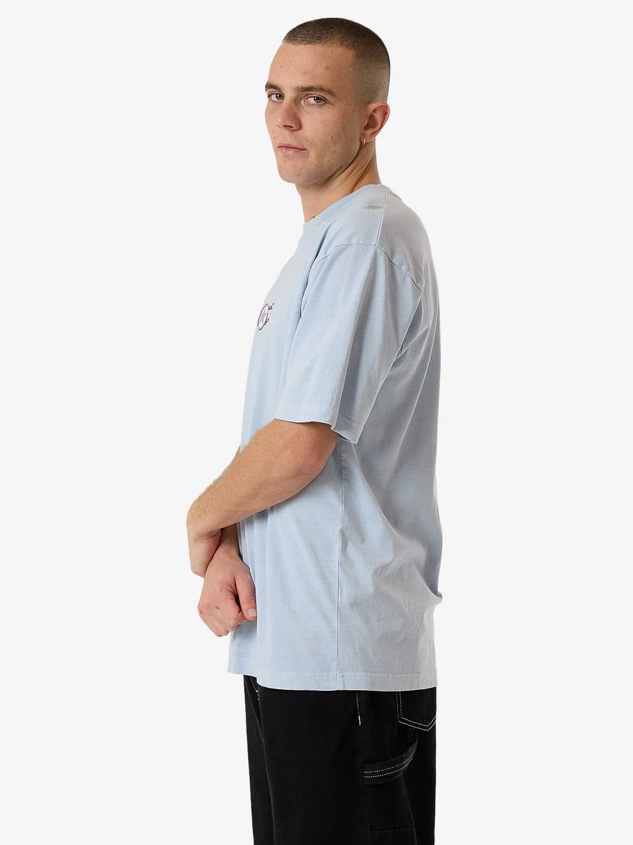 Gazed Oversize Fit Tee - Baby Blue