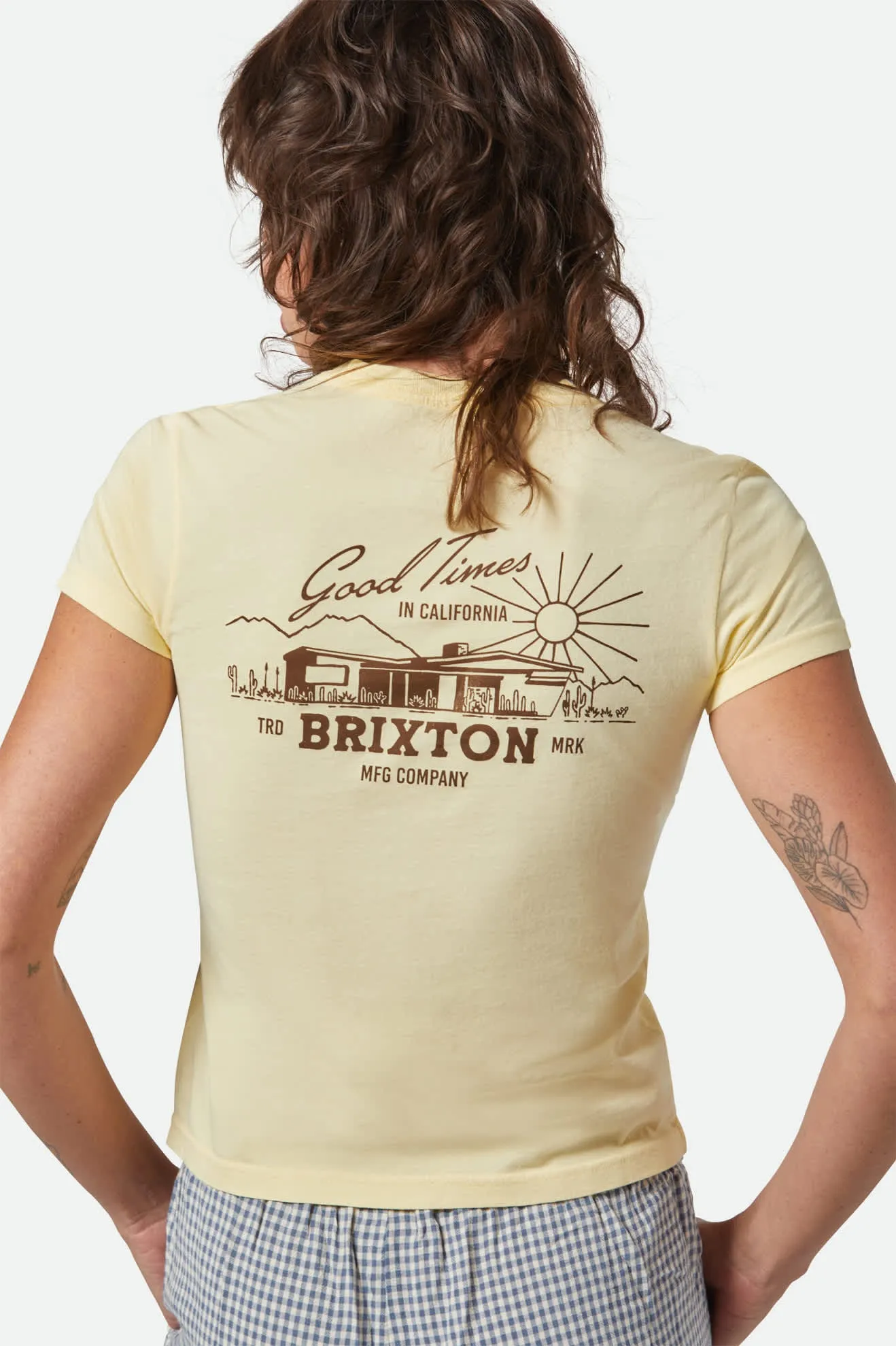 Good Times Fitted Crew T-Shirt - Panna Cotta