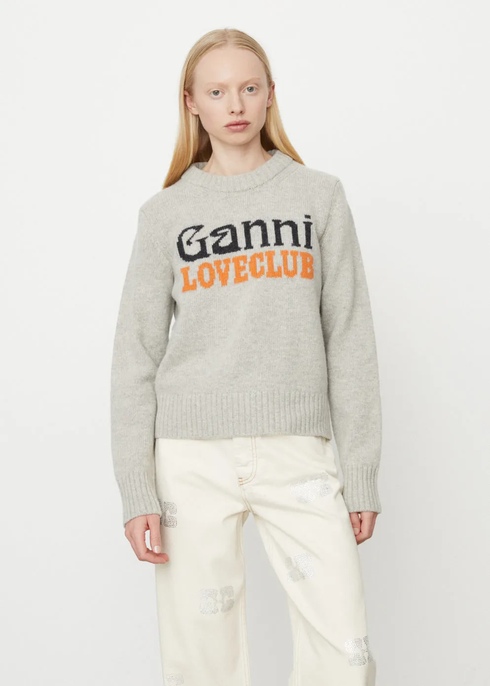Graphic O-neck Pullover Jumper