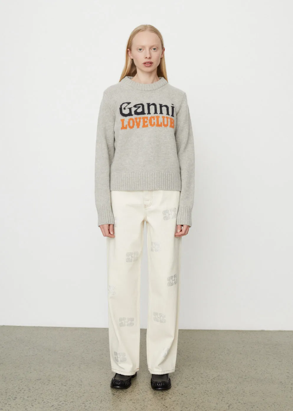 Graphic O-neck Pullover Jumper