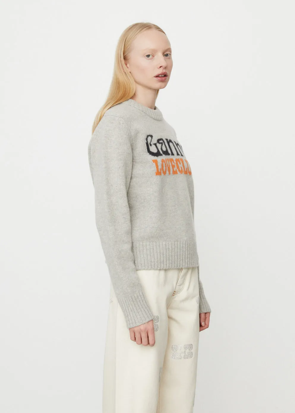 Graphic O-neck Pullover Jumper