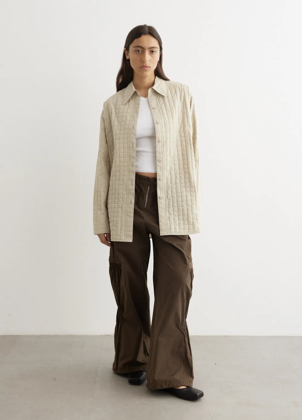 Grid Wrinkle Shirt