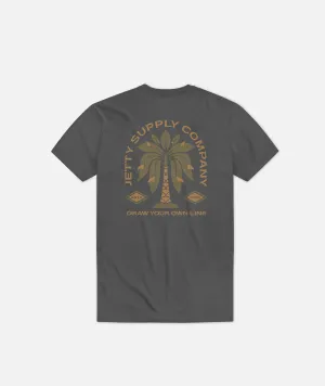 Grom Fins Tee - Iron