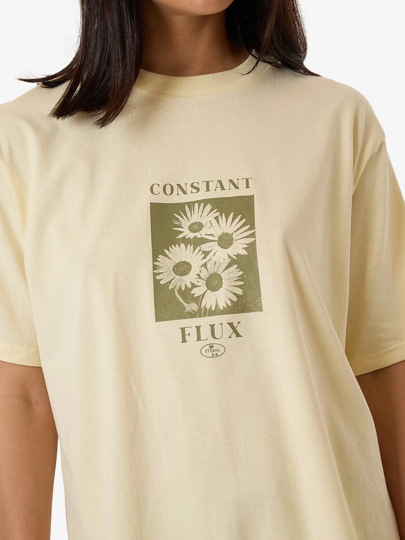 Halftone Daze Square Tee - Butter