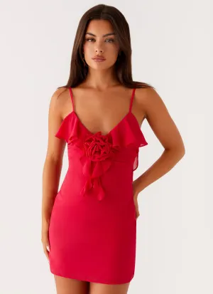 Haylie Mini Dress - Raspberry