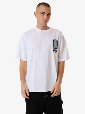 High Power Box Fit Oversize Tee - White