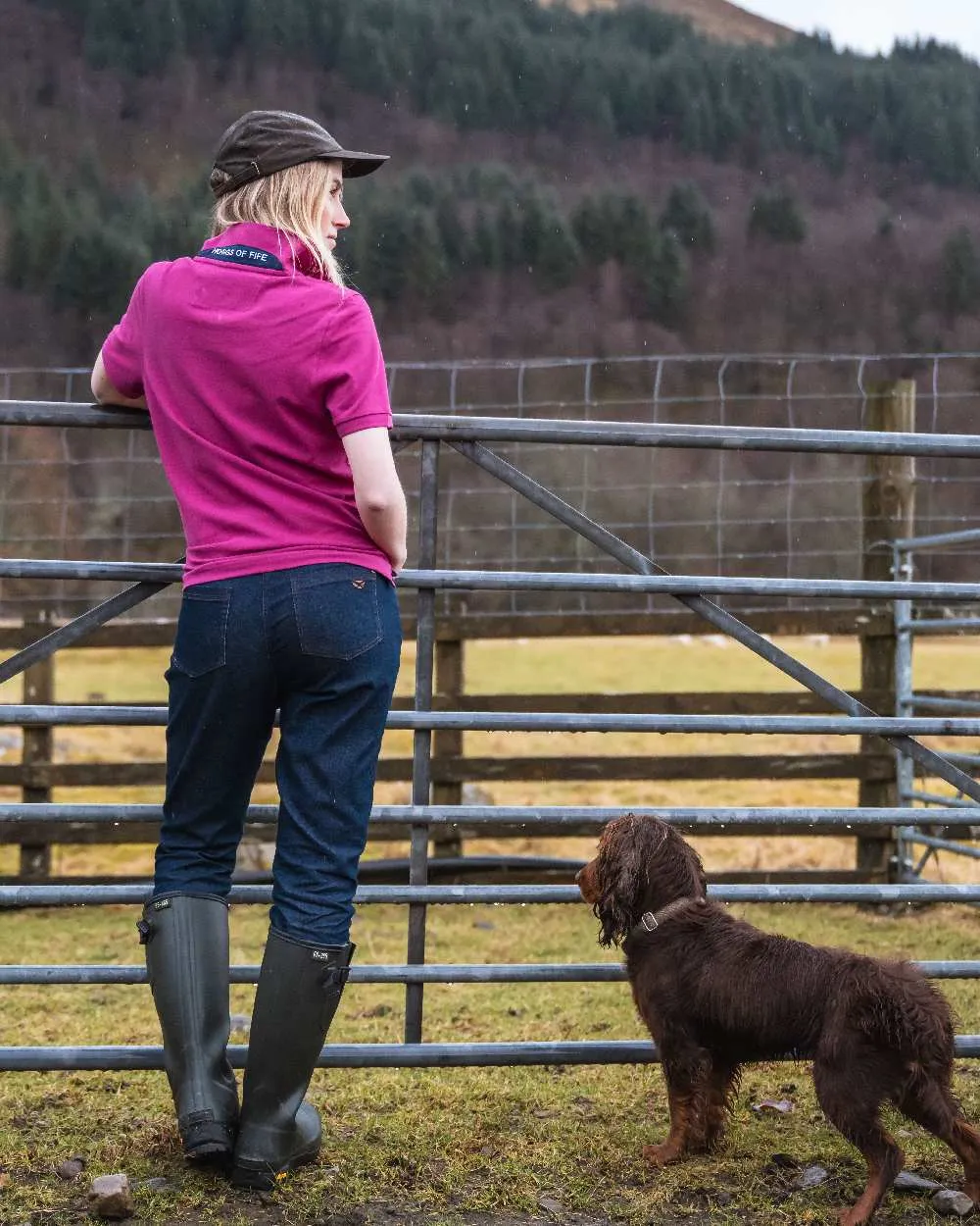 Hoggs of Fife Womens Cora Pique Polo Shirt