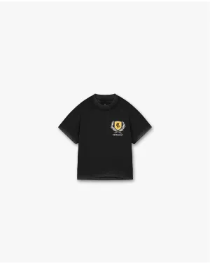 Kids Crest T-Shirt - Vintage Black