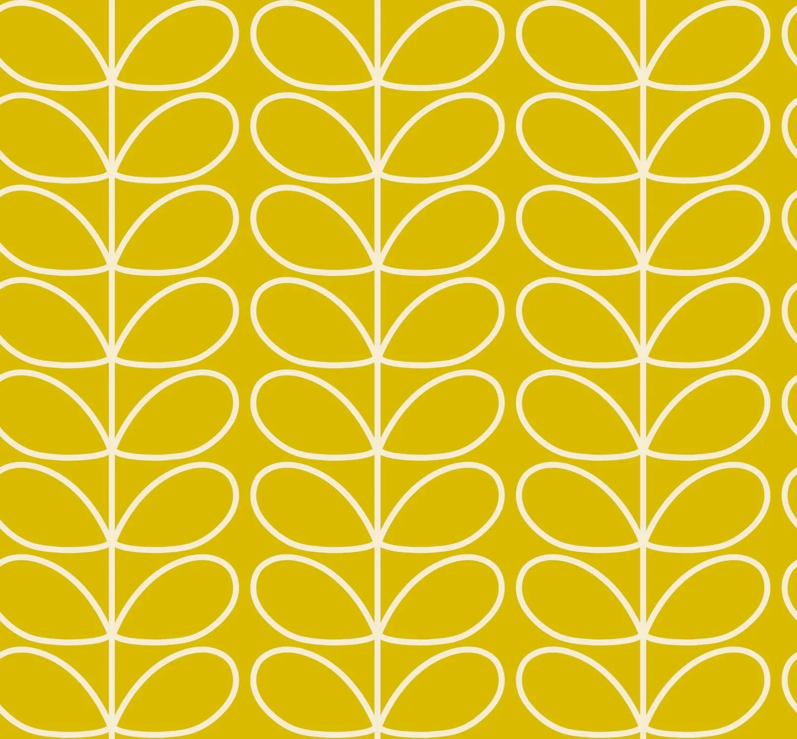 Linear Stem Sunflower Wallpaper - 52cm x 10m