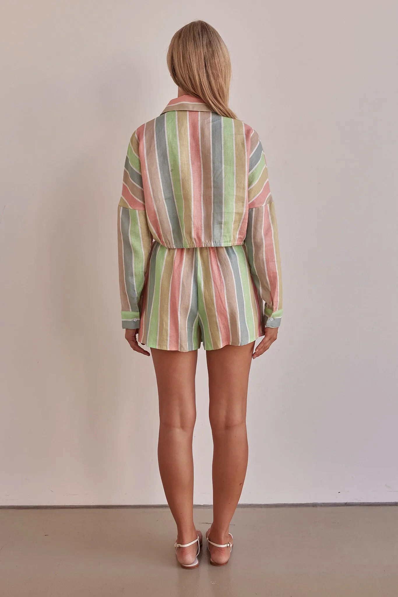 Luna Linen Shirt (Stripe)