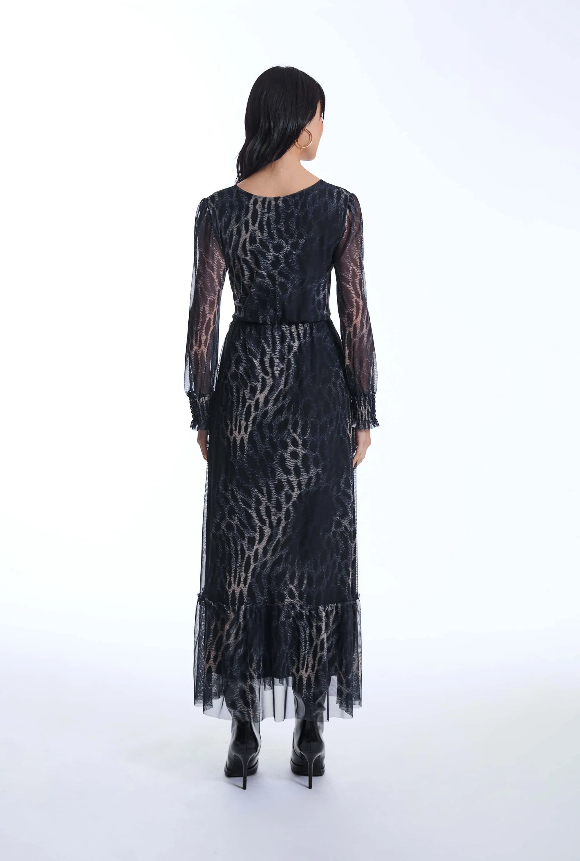 Maxi Tulle Navy Dress